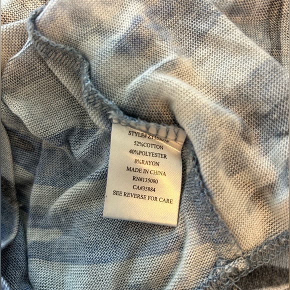 Z Supply Camo Blue Long sleeve pocket tee size large - Picture 8 of 8